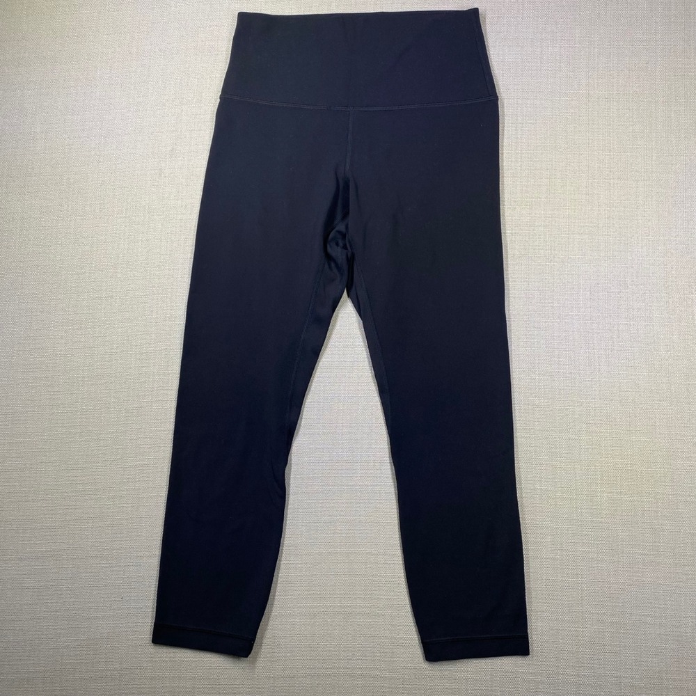 Lululemon Align High-Rise Crop 23" Black Nulu Yoga Leggings LW6BGJS Size 6